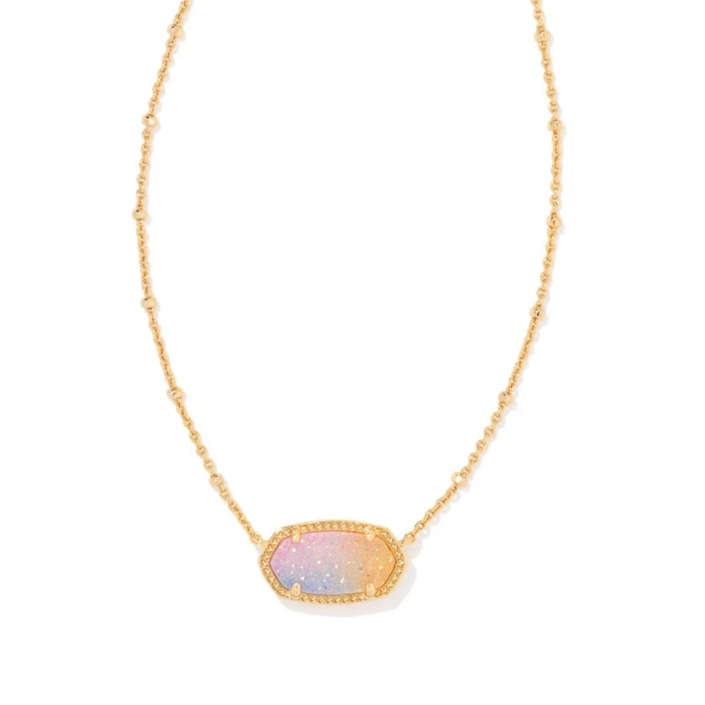 Kendra scott watercolor drusy necklace